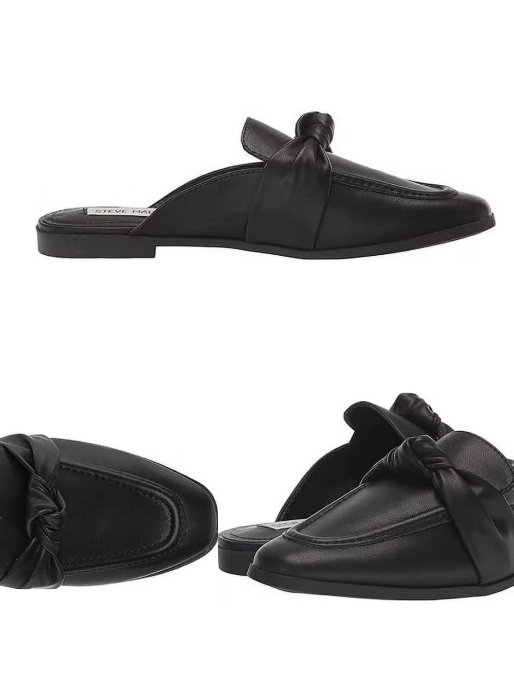 Steve Madden Leather Knotted Mules